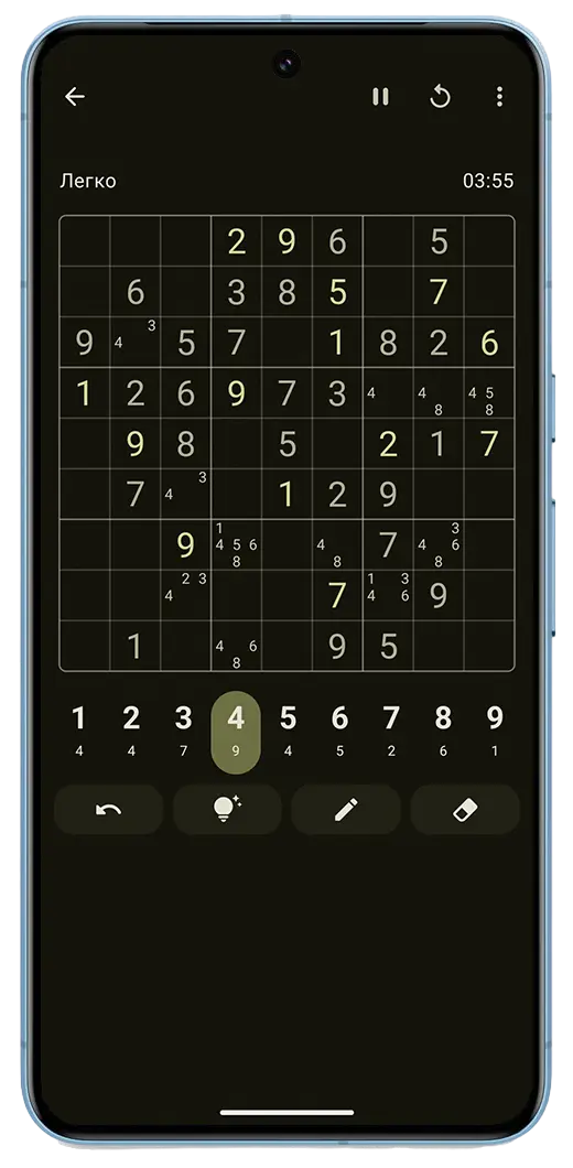 LibreSudoku GameScreen